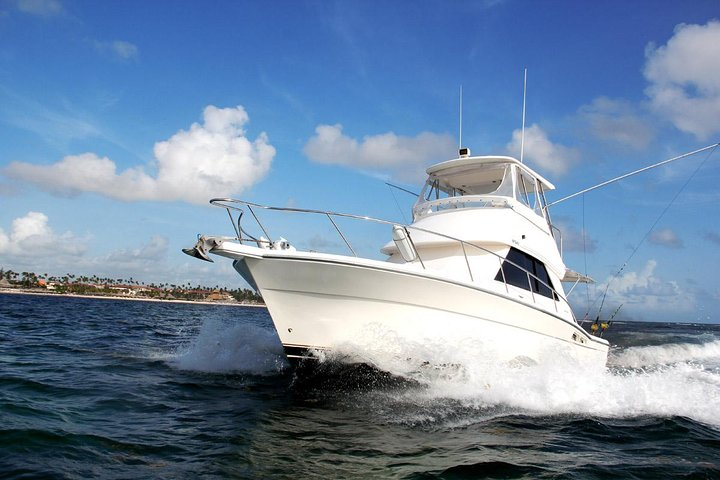 Fsihing Boat " Gone Dog 37" in Punta Cana clean and ready for private fishing charters!